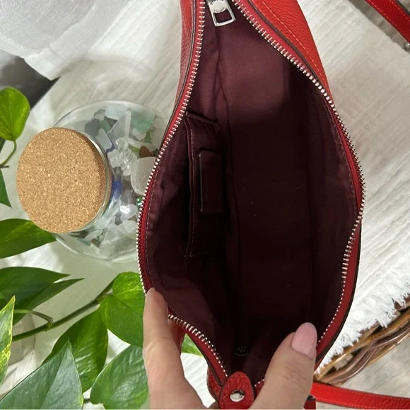 Coach Vibrant Red Leather Shoulder Bag - Picture 2 of 3